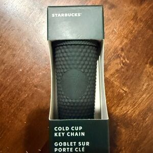 Starbucks Textured Black Cold Cup Key Chain
